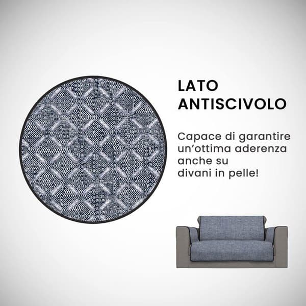 Förvaringsfodral - Komfort vakuumfodral - CD-COMFORT- BLU SCURO -2P - Halkfritt sofffodral