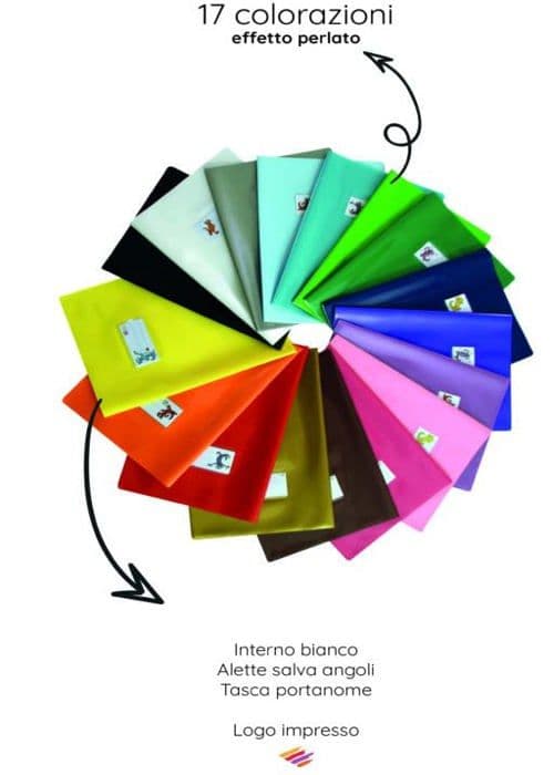 Förvaringsfodral - skydd Colorosa - ColourShield - A4 anteckningsbok omslag, vit