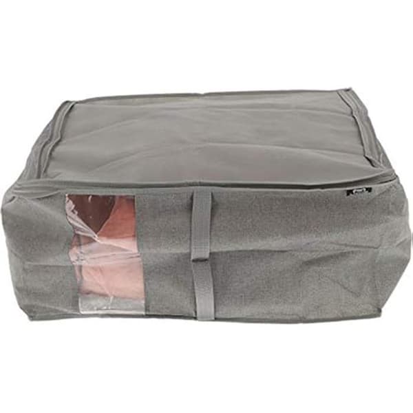 Skyddsfodral - DOMOPAK LIVING - 55x45x25 cm - Grå - Skyddar dina kläder mot damm