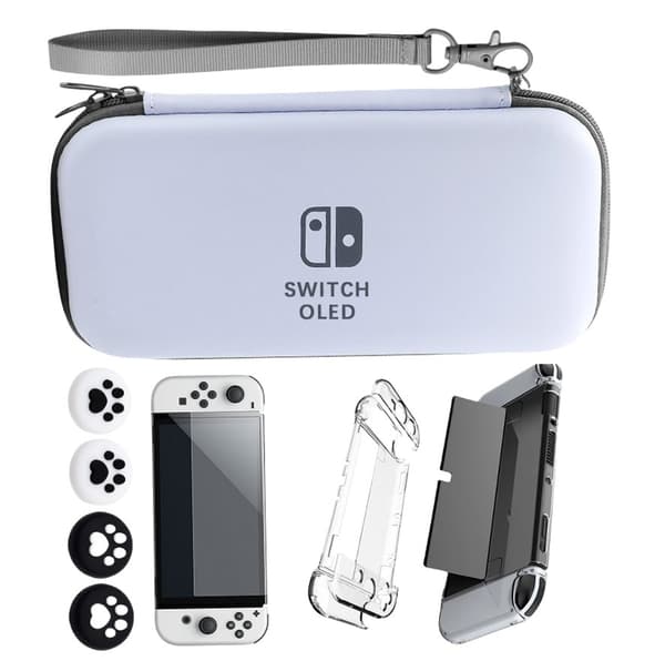 INF Skyddande bärväska för Nintendo SWITCH OLED Grå
