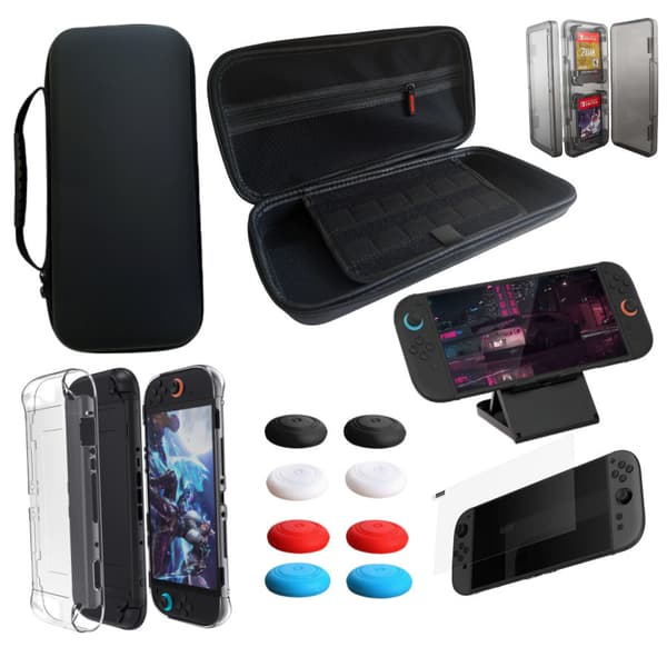 INF Nintendo Switch 2 Tilbehør 13-i-1 Beskyttelsessett