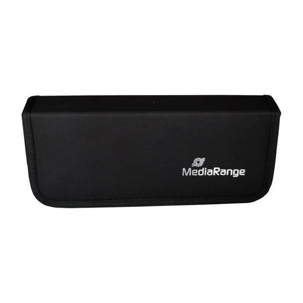 MediaRange BOX99, 5 kort, SD,SDHC,SDXC, Nylon, Svart, Kollisionsbeständig, Smutsresistent, 256 mm