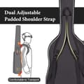 Miniatyrbilde 3 av 6: INF Polstret Gigbag for akustisk gitar, svart  L