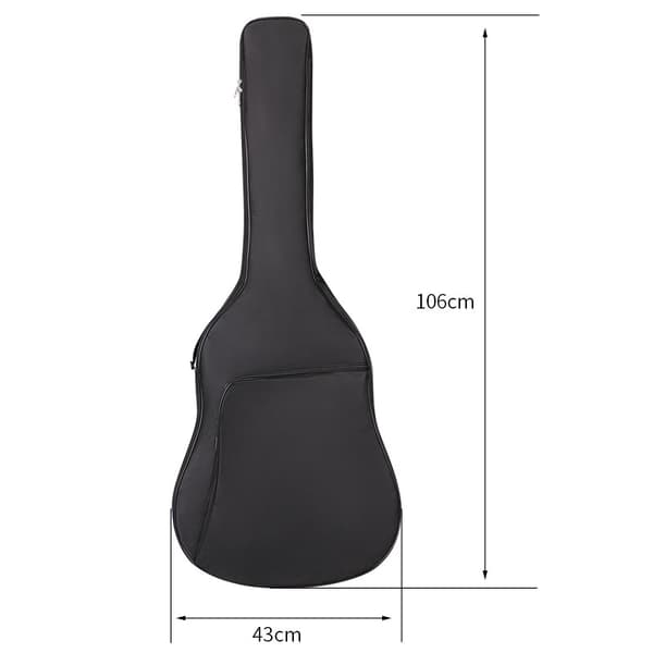INF Polstret Gigbag for akustisk gitar, svart L