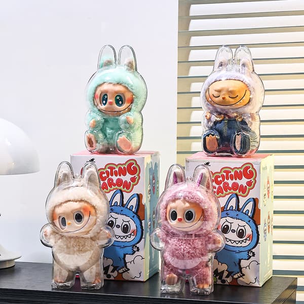 INF Klart skyddsfodral för LABUBU Generation 1-figurer