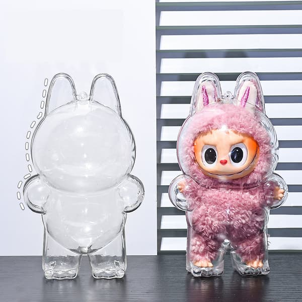 INF Klart skyddsfodral för LABUBU Generation 1-figurer