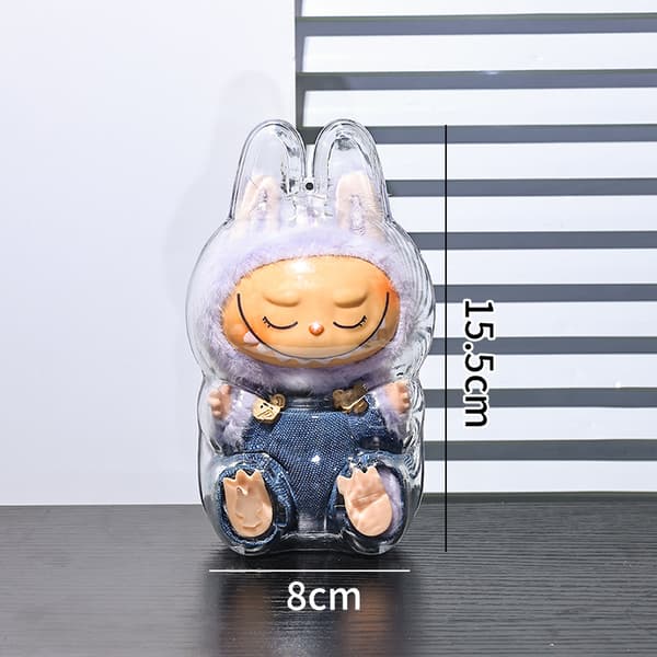 INF Klart skyddsfodral för LABUBU 2nd Gen Sittande Figur