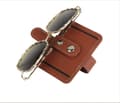 Miniatyrbillede 4 af 4: INF PU Læder Bil Solskærm Solbrilleholder Clip Brun
