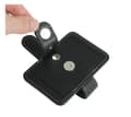 Miniatyrbillede 7 af 7: INF PU Læder Bil Solskærm Solbrilleholder Clip Sort