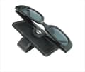 Miniatyrbillede 2 af 7: INF PU Læder Bil Solskærm Solbrilleholder Clip Sort