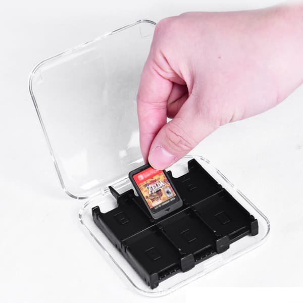 INF Kompakt Gjennomsiktig Spillkortveske for Nintendo Switch