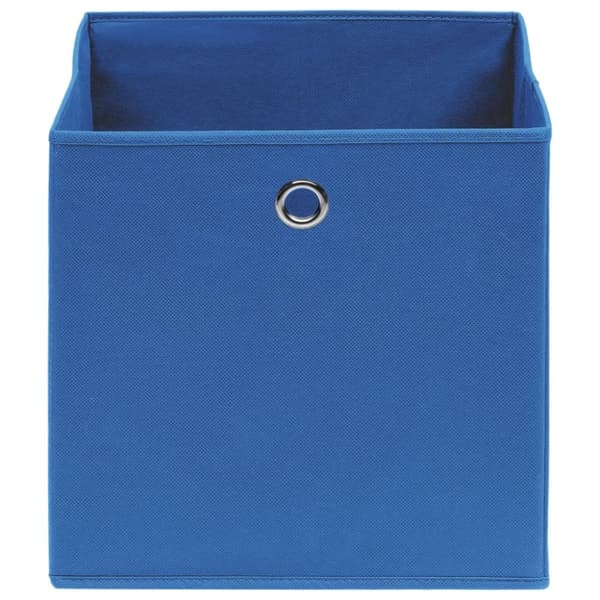 vidaXL opbevaringskasser 4 stk. 32x32x32 stof blå