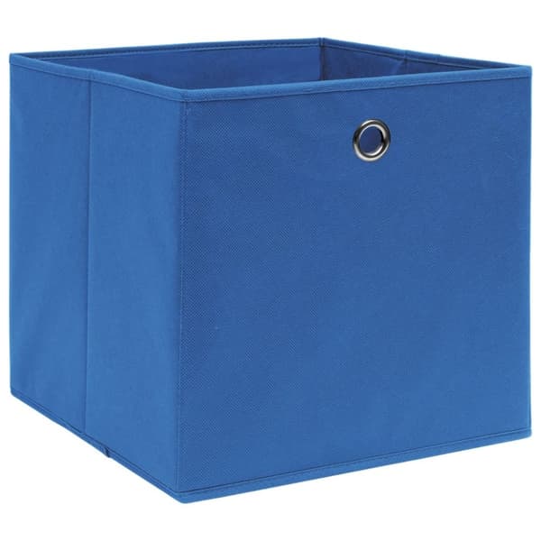 vidaXL opbevaringskasser 4 stk. 32x32x32 stof blå