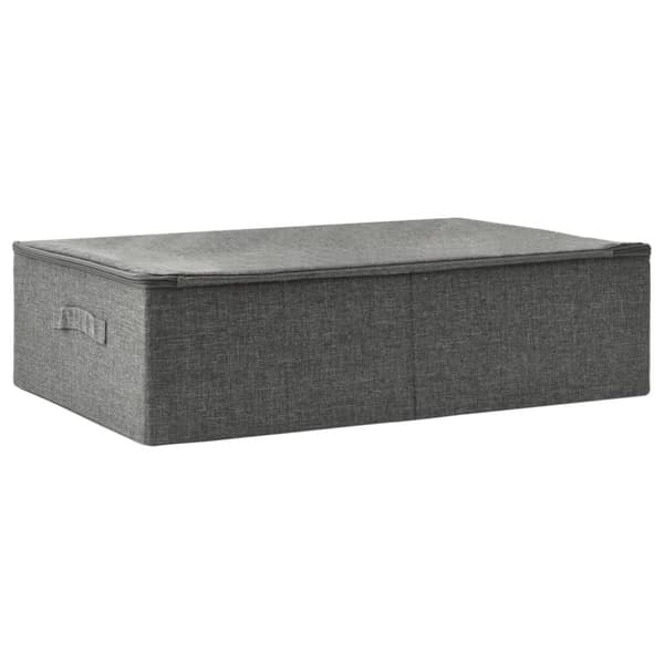vidaXL opbevaringskasse 70x40x18 cm stof antracitgrå