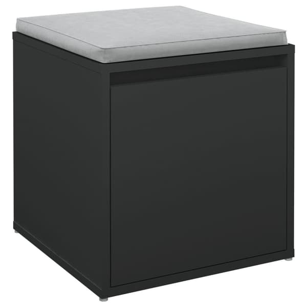 vidaXL opbevaringsskab 40,5x40x40 cm konstrueret træ sort