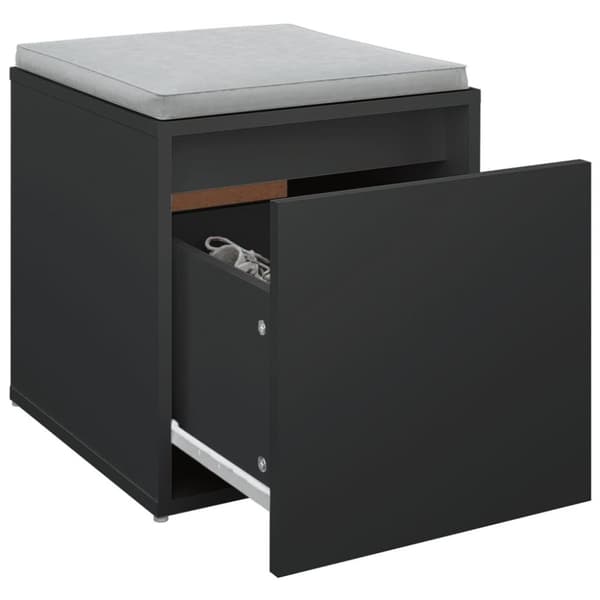vidaXL opbevaringsskab 40,5x40x40 cm konstrueret træ sort