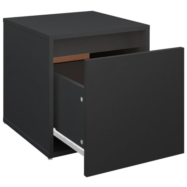 vidaXL opbevaringsskab 40,5x40x40 cm konstrueret træ sort
