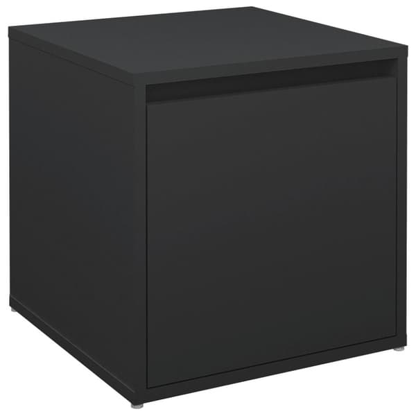 vidaXL opbevaringsskab 40,5x40x40 cm konstrueret træ sort