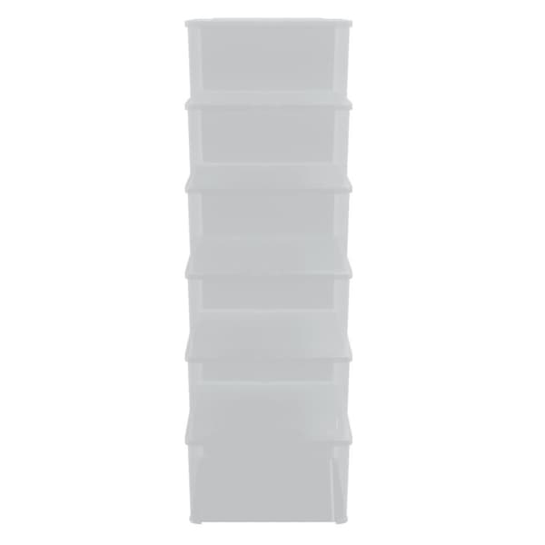 vidaXL Putekasser plast 6 stk 10 L stablebar