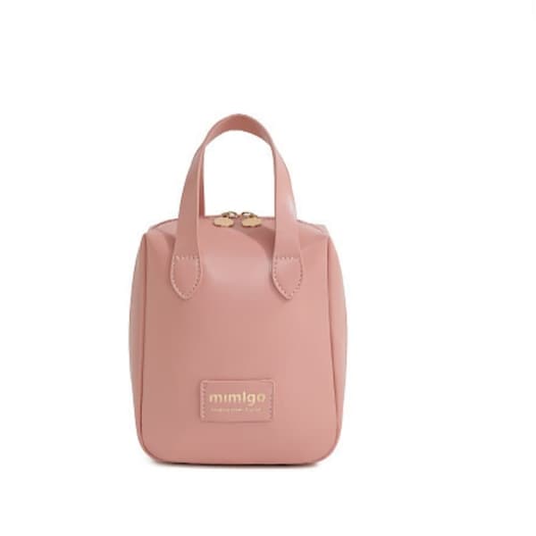 INF Bærbar sminkeveske i PU-skinn Rosa