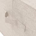 Miniatyrbillede 11 af 11: vidaXL opbevaringskasser 2 stk. 50x30x25 cm stof cremefarvet -  Opbevaringskasser