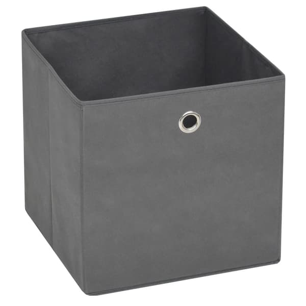vidaXL Säilytyslaatikot 10 kpl kuitukangas 28x28x28 cm harmaa - Säilytyslaatikot