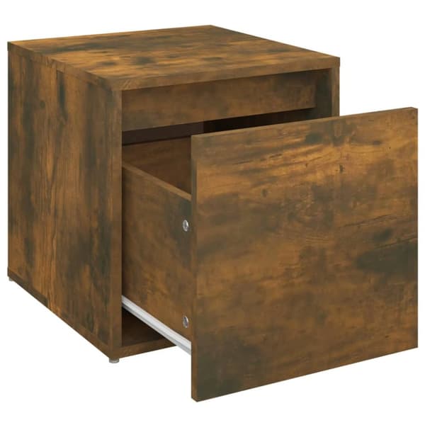 vidaXL Låda rökfärgad ek 40,5x40x40 cm konstruerat trä -  Förvaringslådor