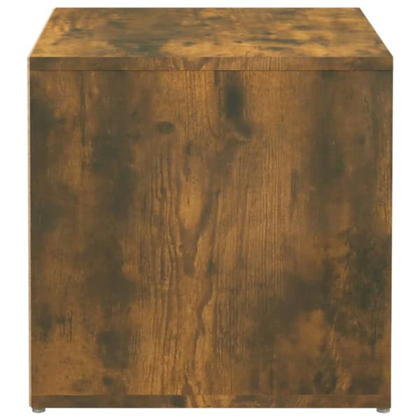 vidaXL Låda rökfärgad ek 40,5x40x40 cm konstruerat trä -  Förvaringslådor
