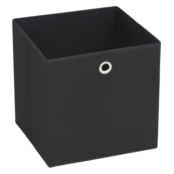 vidaXL opbevaringskasser 4 stk. ikke-vævet stof 28x28x28 cm sort - Opbevaringskasser