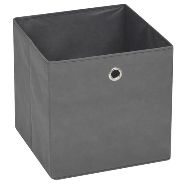 vidaXL opbevaringskasser 10 stk. ikke-vævet stof 32x32x32 cm grå -  Opbevaringskasser