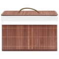 Miniatyrbild 7 av 11: vidaXL Förvaringslådor bambu 4 st brun -  Förvaringslådor