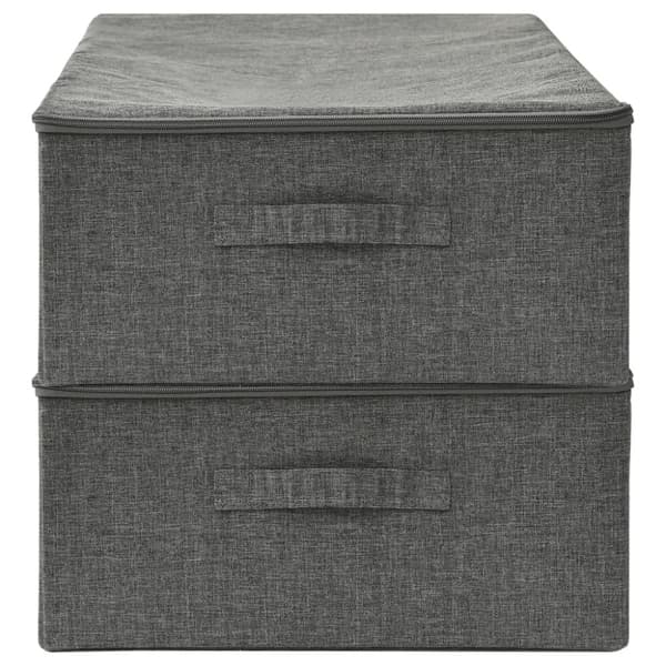 vidaXL opbevaringskasser 2 stk. 70x40x18 cm stof antracitgrå -  Opbevaringskasser