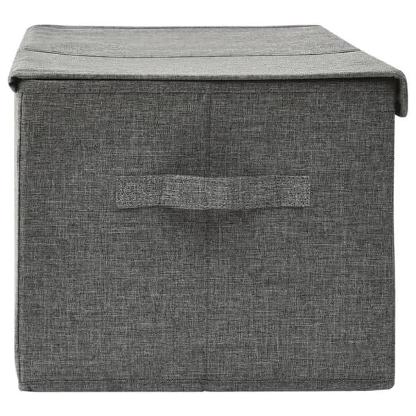 vidaXL Förvaringslåda tyg 50x30x25 cm antracit -  Förvaringslådor