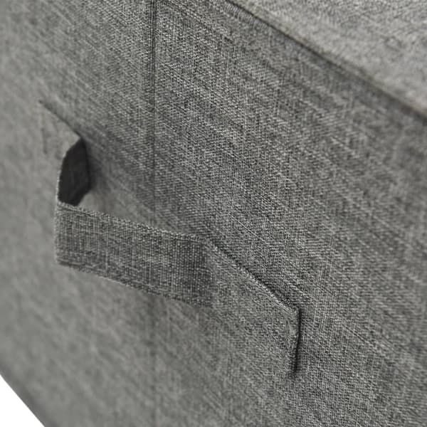 vidaXL Förvaringslåda tyg 50x30x25 cm antracit - Förvaringslådor