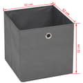 Miniatyrbild 8 av 8: The Living Store Förvaringslådor 10 st non-woven tyg 32x32x32 cm grå -  Förvaringslådor