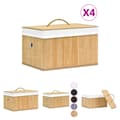 Pikkukuva 1 / 11: The Living Store Säilytyslaatikot bambu 4 kpl -  Säilytyslaatikot