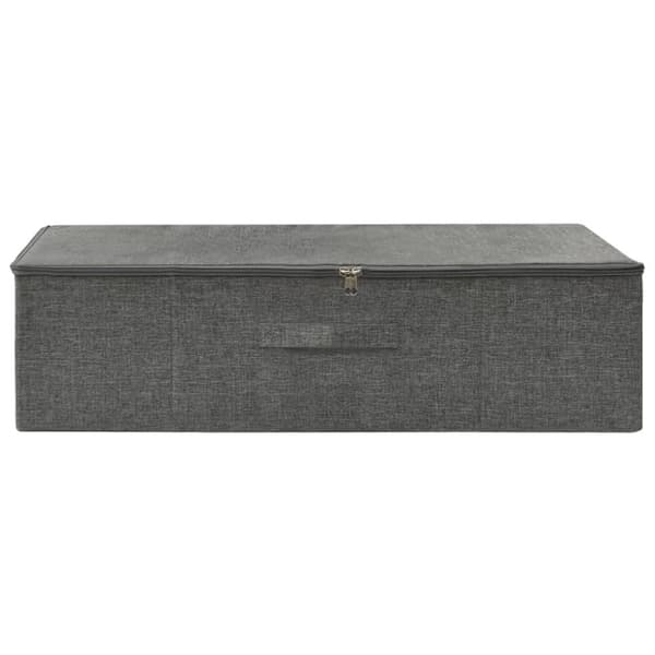 The Living Store opbevaringskasse 70x40x18 cm stof antracitgrå -  Opbevaringskasser