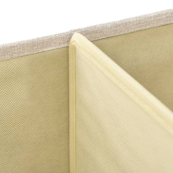 Opbevaringskasser - Living opbevaringskasser 2 stk. 50x30x25 cm stof cremefarvet