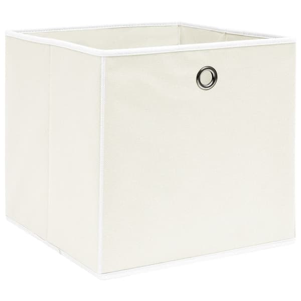 Opbevaringskasser - Living opbevaringskasser 4 stk. 32x32x32 stof hvid