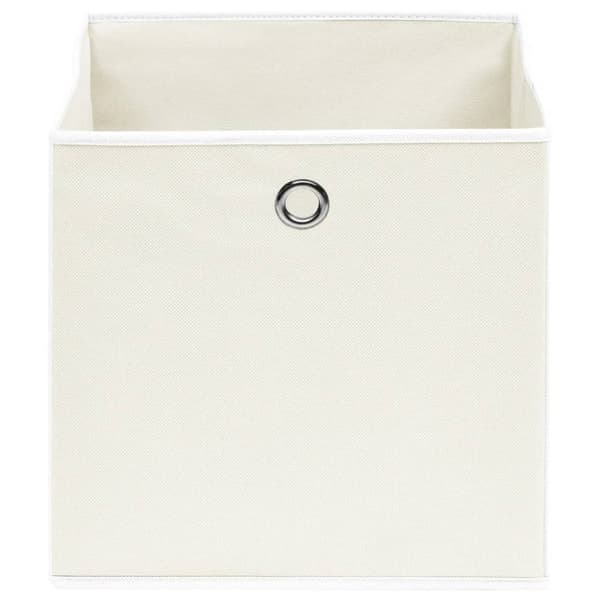 Opbevaringskasser - Living opbevaringskasser 4 stk. 32x32x32 stof hvid