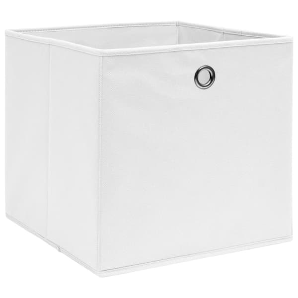 Opbevaringskasser - Living opbevaringskasser 10 stk. ikke-vævet stof 28x28x28 cm hvid