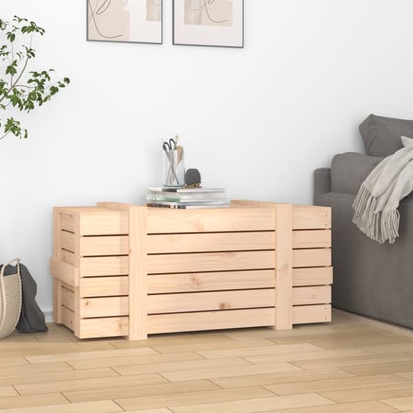 Opbevaringskasser - Living opbevaringskasse 91x40,5x42 cm massivt fyrretræ