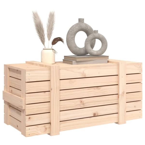 Opbevaringskasser - Living opbevaringskasse 91x40,5x42 cm massivt fyrretræ