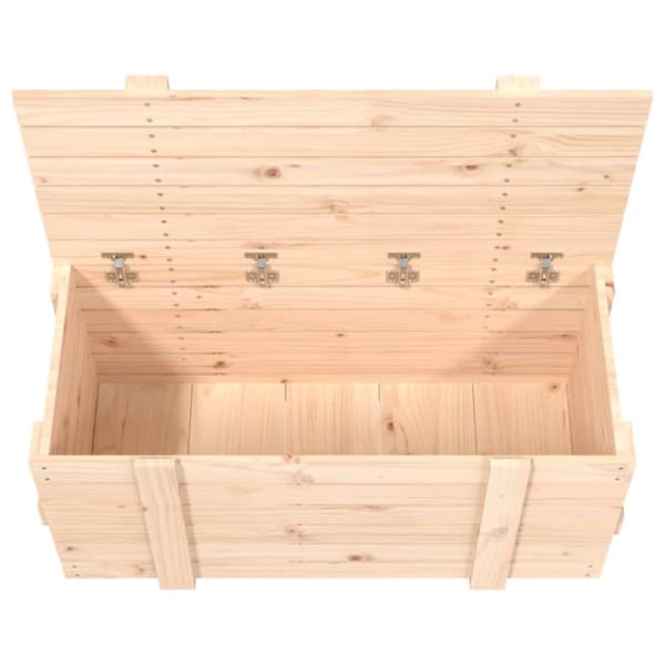 Opbevaringskasser - Living opbevaringskasse 91x40,5x42 cm massivt fyrretræ