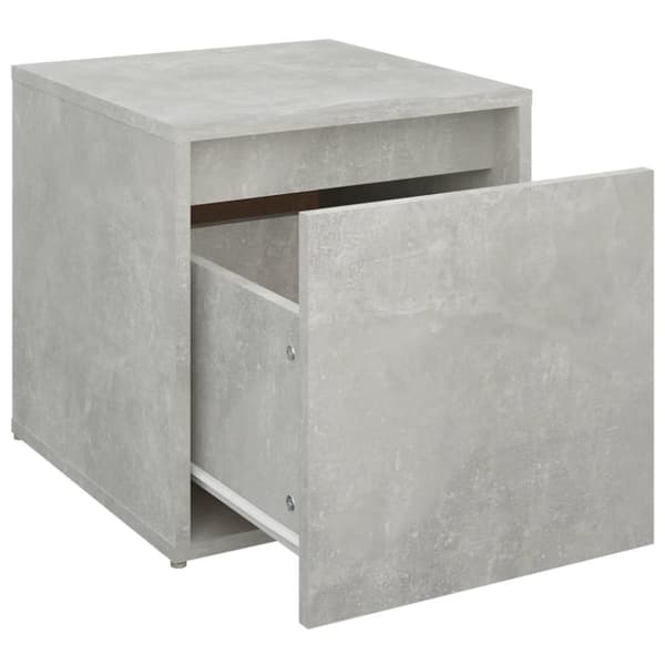 Opbevaringskasser - Living opbevaringsskab 40,5x40x40 cm konstrueret træ betongrå