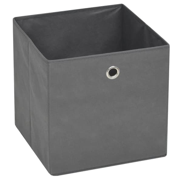 Förvaringslådor - Living Förvaringslådor 4 st non-woven tyg 32x32x32 cm grå