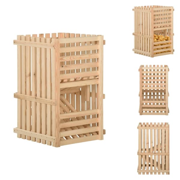 Förvaringslådor - Living Potatislåda 50x50x80 cm massiv furu