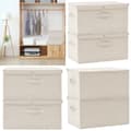 Miniatyrbillede 1 af 11: Opbevaringskasser 2 stk. 50x30x25 cm stof cremefarvet - Opbevaringskasse - Opbevaringskasser - Home & Living