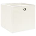 Miniatyrbillede 3 af 6: Opbevaringskasser 4 stk. 32x32x32 stof hvid - Opbevaringskasse - Opbevaringskasser - Home & Living