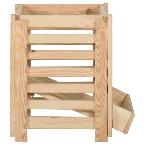Kartoffelkasse 60x40x50 cm massivt fyrretræ - Kartoffelkasse - Kartoffelkasser - Home & Living